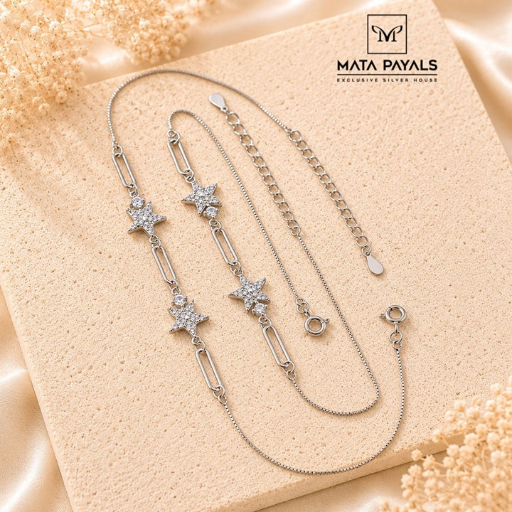 Elegant Zircon Anklet
