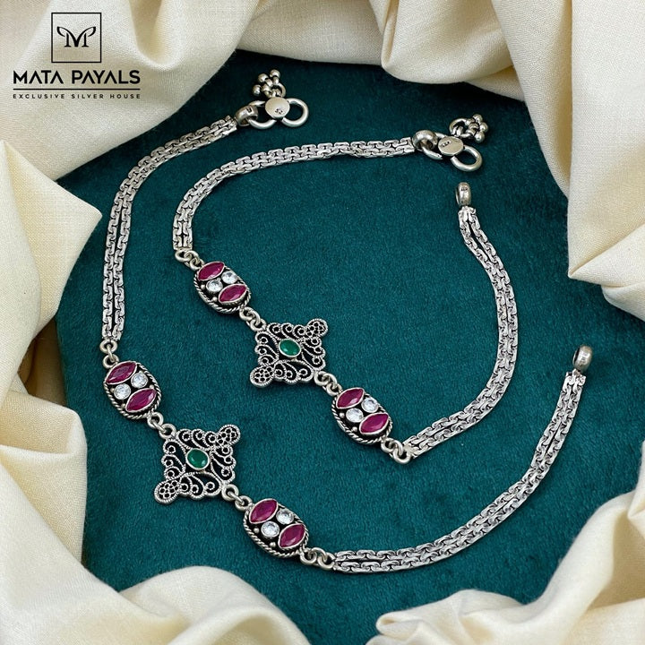 Fabulous Oxidised Anklet
