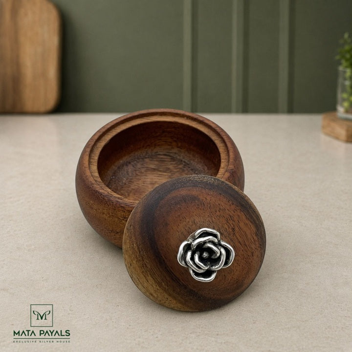 Wooden Kum Kum Box