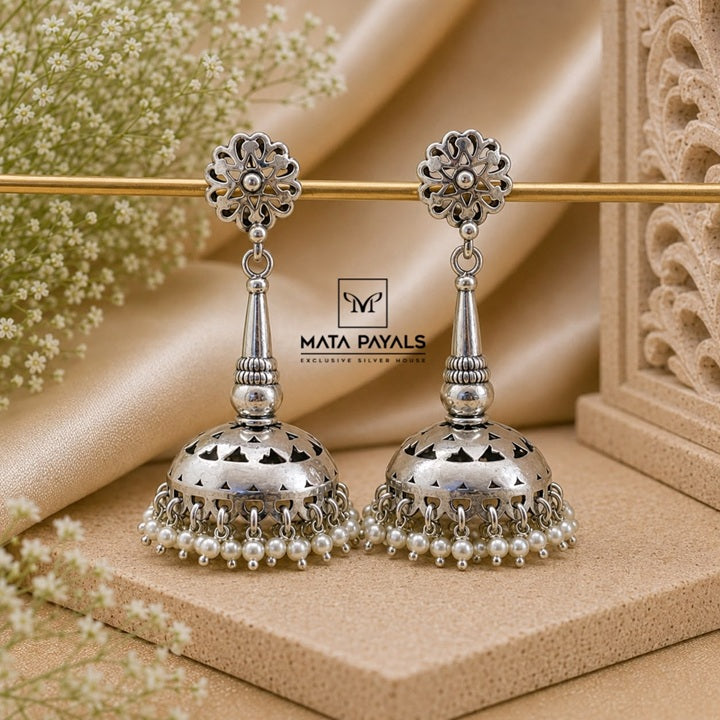 Stunning Oxidised Jumka