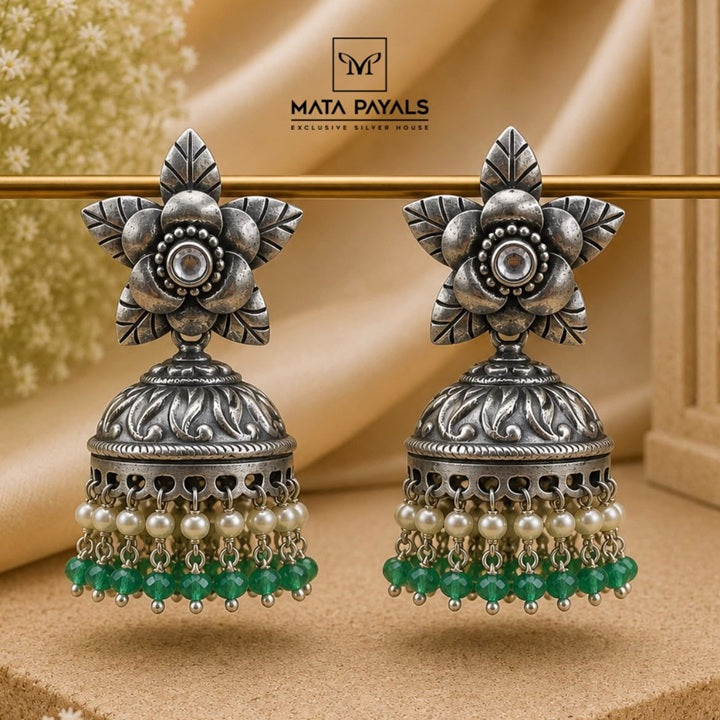 Well Designed Floral Jumka