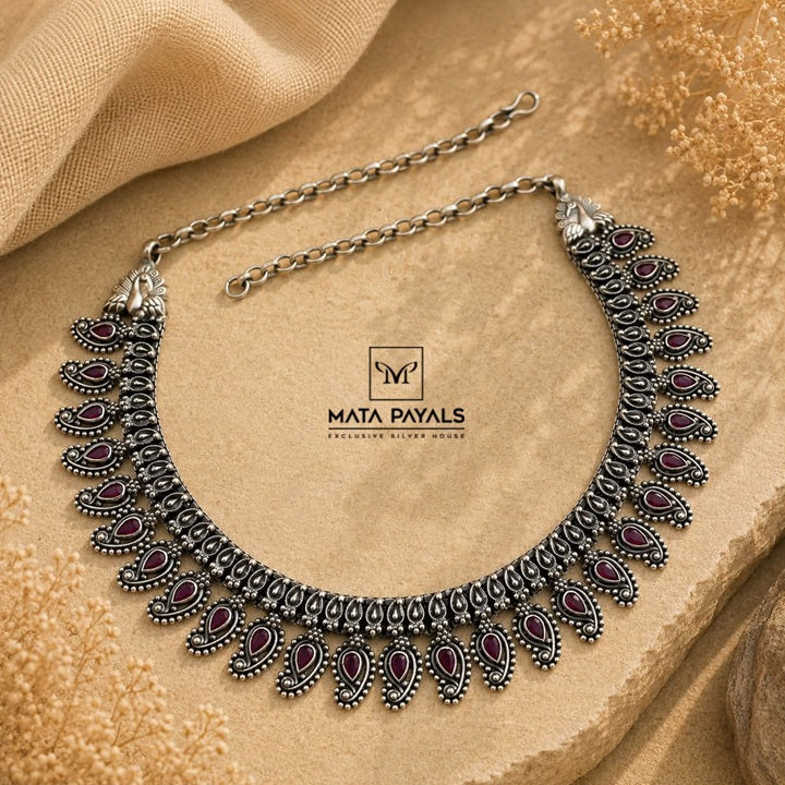 Eye Catching Oxidised Necklace