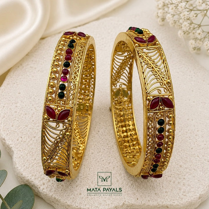 Gold Plated Kemp Bangle