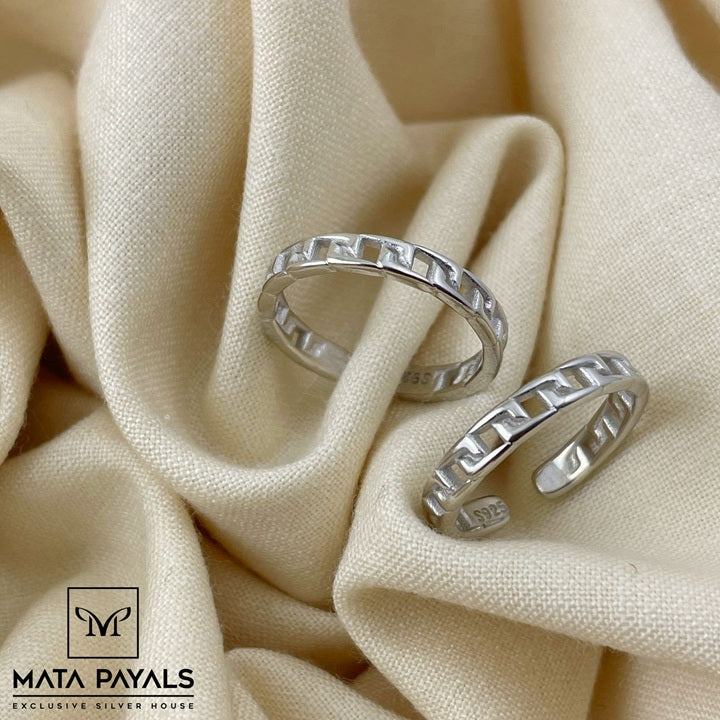 Classy Rhodium Toe Ring