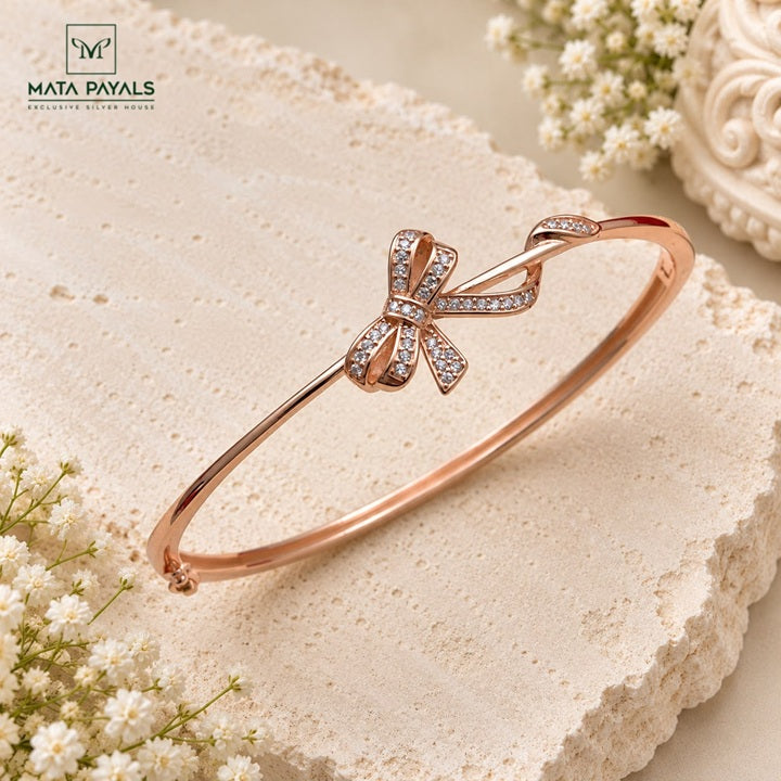 Fancy Rose Gold Kada