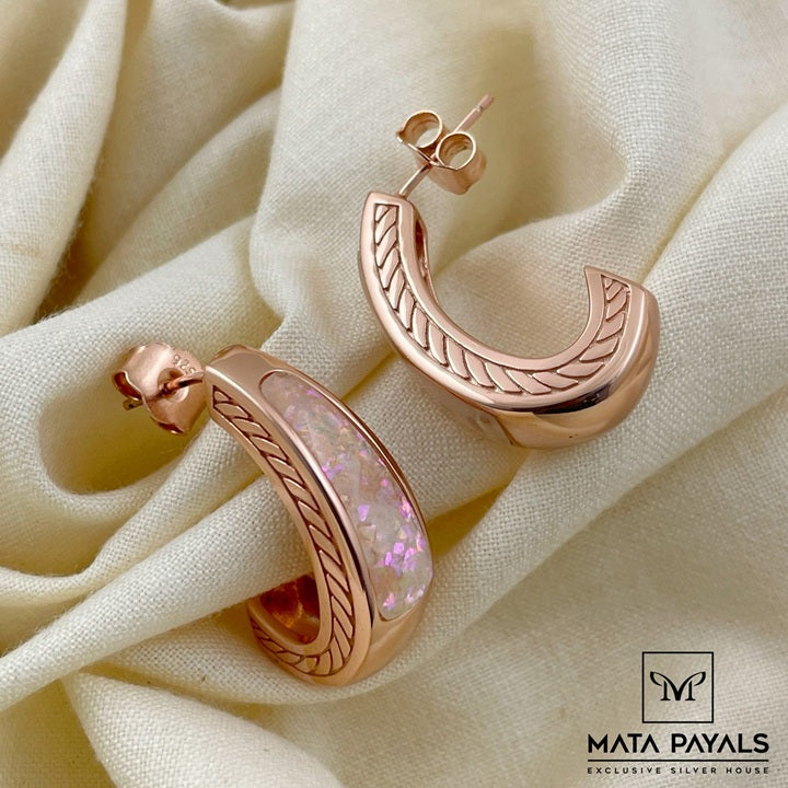 Impeccable Rose Gold Hoop