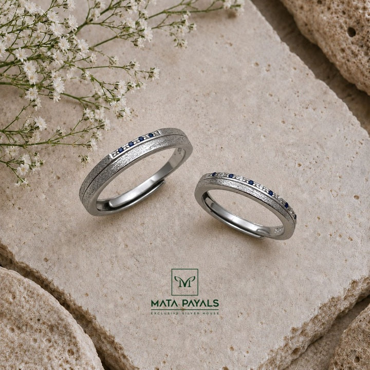 Fancy Stone Couple Ring
