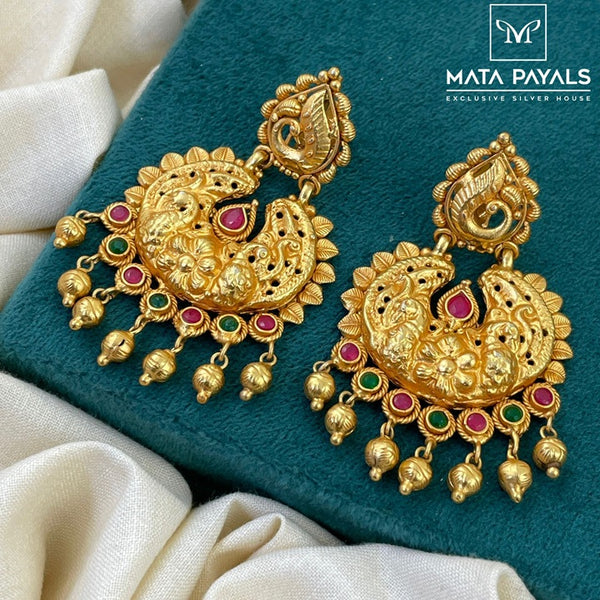 Elegant Peacock Gold Plated Chandbali