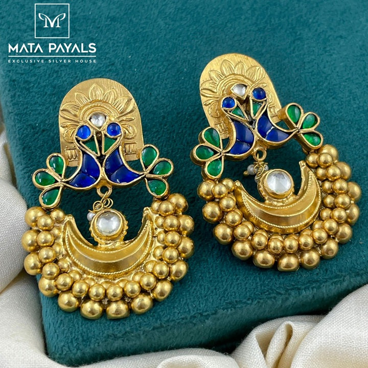 Antique Kundan Chandbali