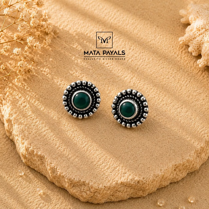 Casual Wear Green Stud