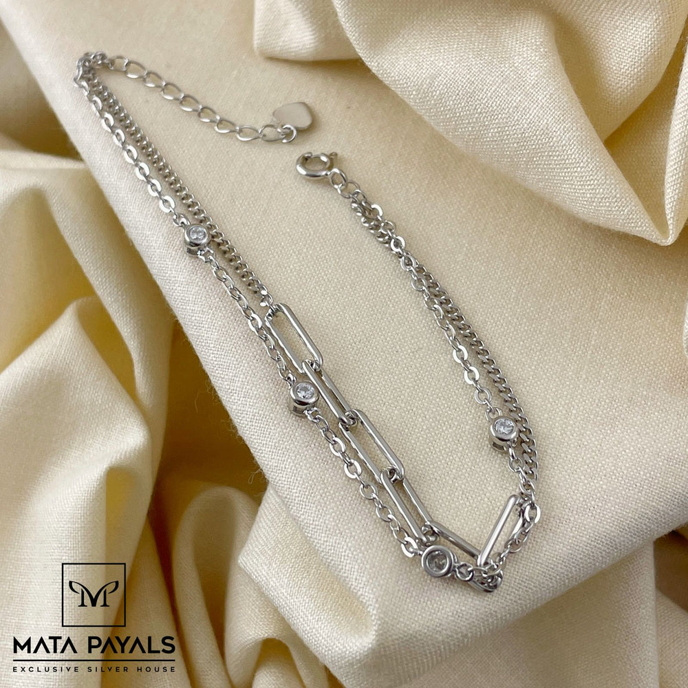 Gorgeous Rhodium Bracelet