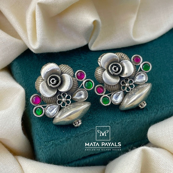 Rose Kundan Stud