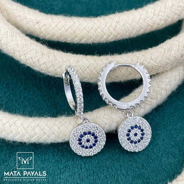 Evil Eye Rhodium Bali