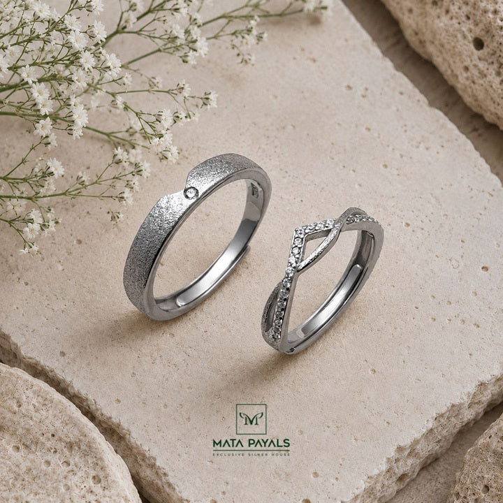 Excellent Silver Couple Ring