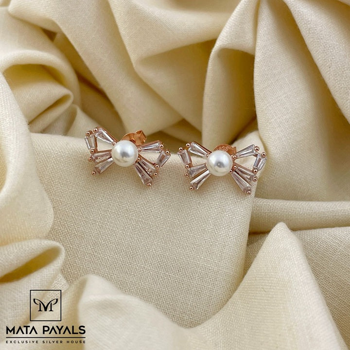 Fancy Rose Gold Stud