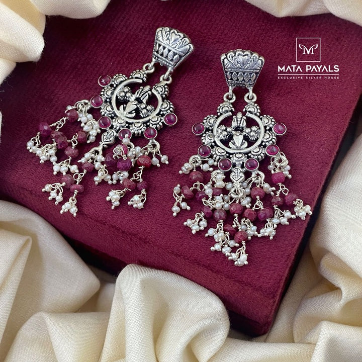 Unique Oxidised Chandbali