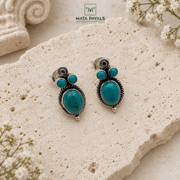 Cute Turquoise Stud