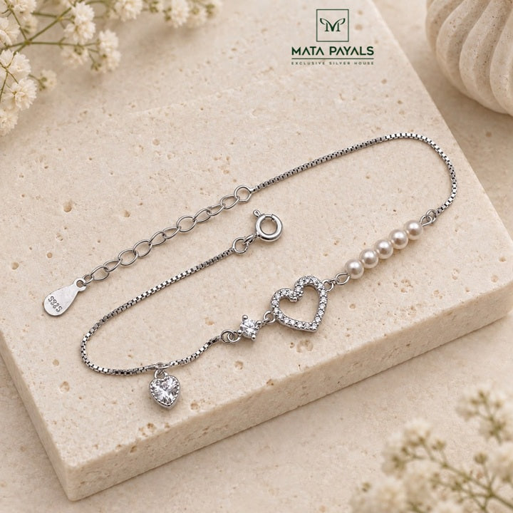 Lovely Rhodium Bracelet