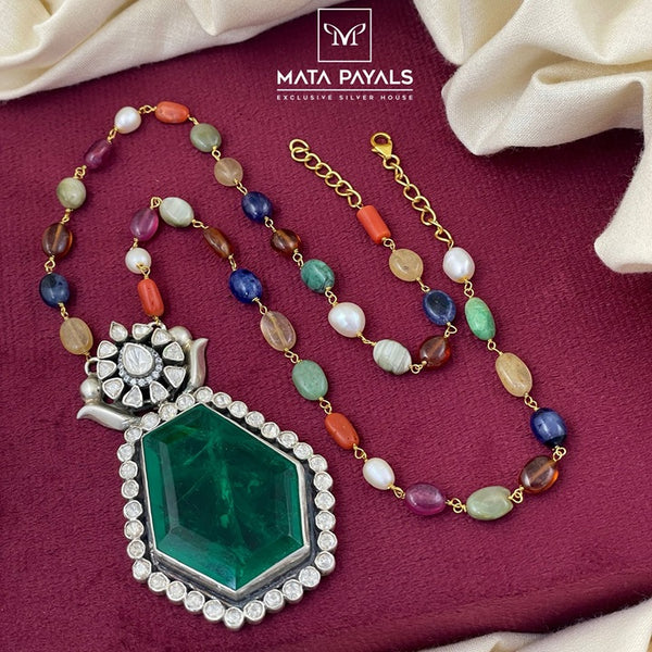 Gold Plated Moissanite Pendant Chain