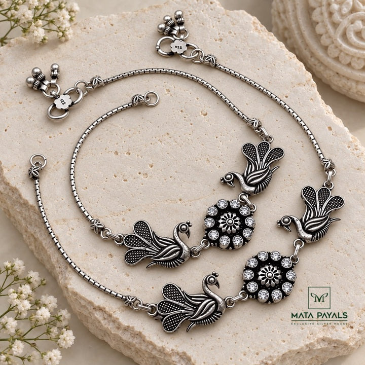 Ravishing Peacock Anklet