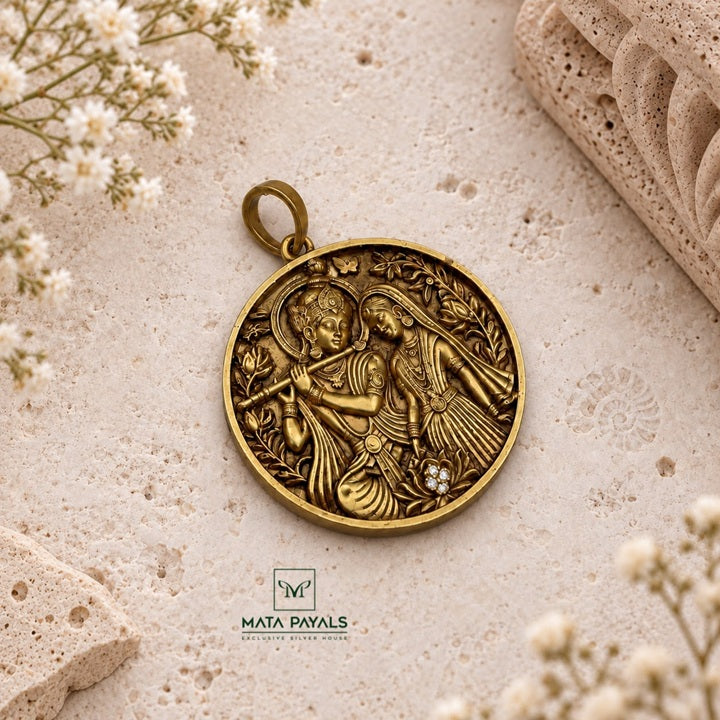 Beautiful Radha Krishna Pendant