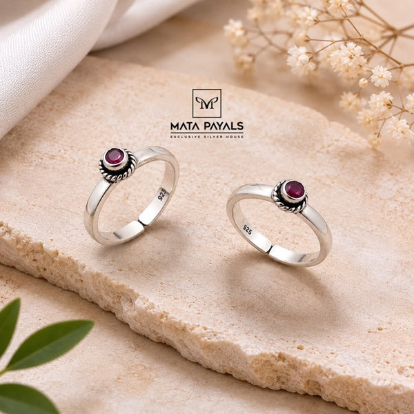Dazzling Pink Toe Ring