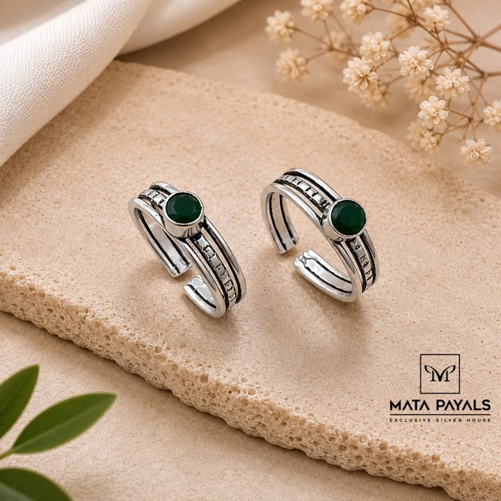 Green Toe Ring