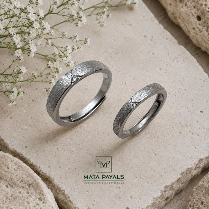 Mesmeric Zircon Couple Ring