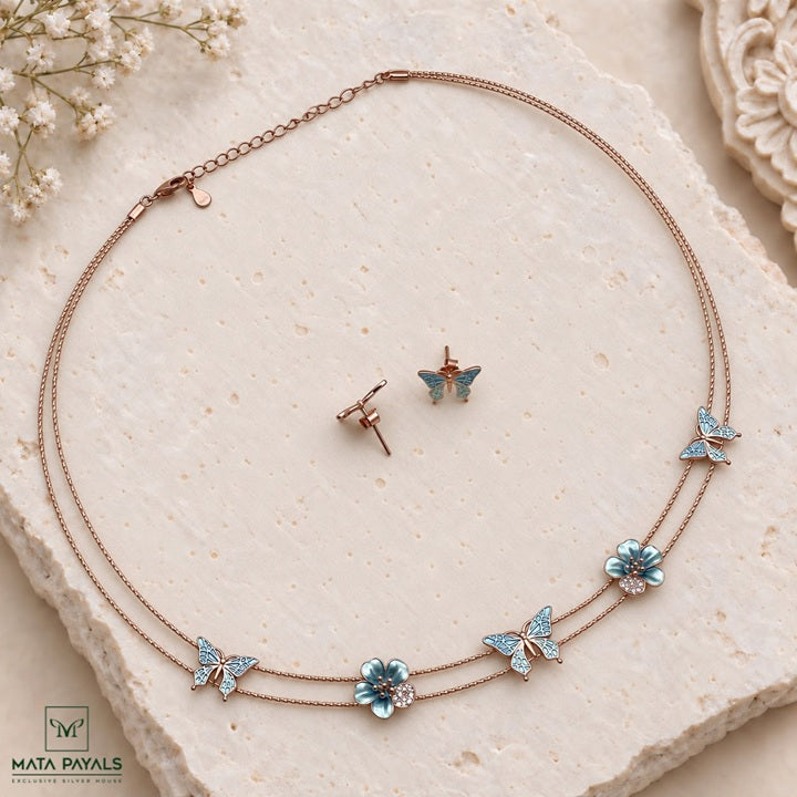 Pretty Enamel Necklace