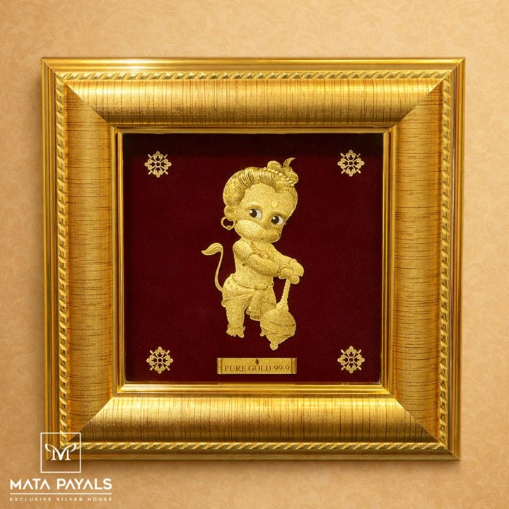Bala Hanuman Gold Frame