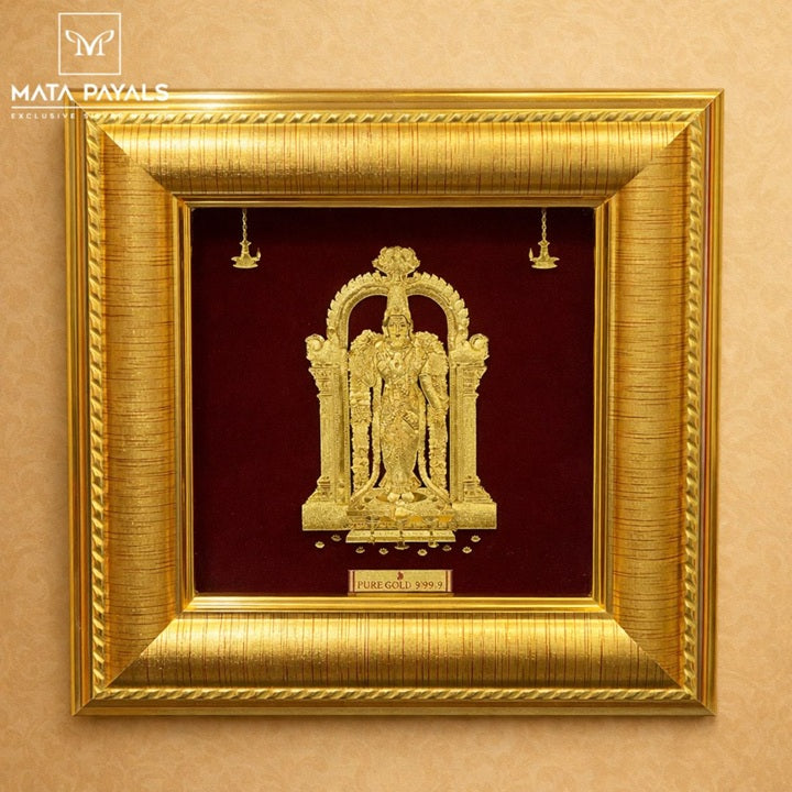 Meenakshi Devi Gold Frame
