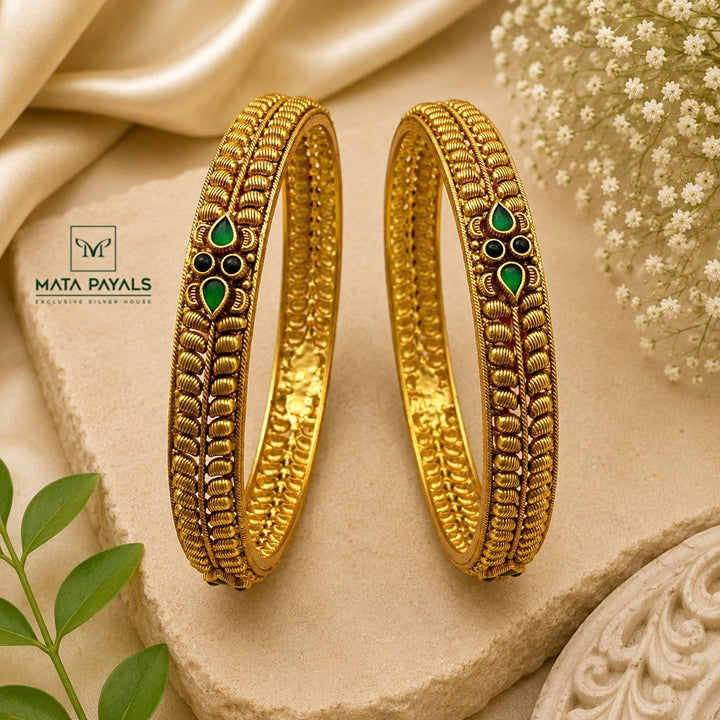 Unique Gold Polish Bangle