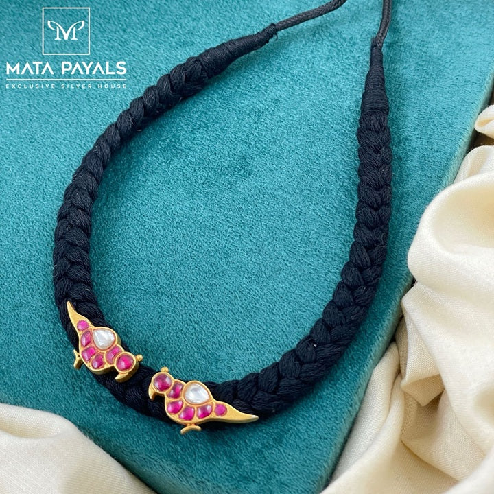 Kundan Parrot Designed Necklace