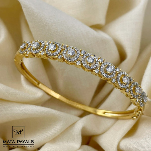 Crazy Zircon Gold Polish Kada