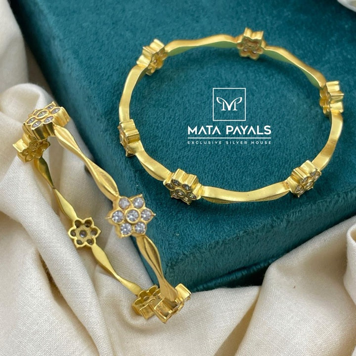 Charming White Stone Bangle