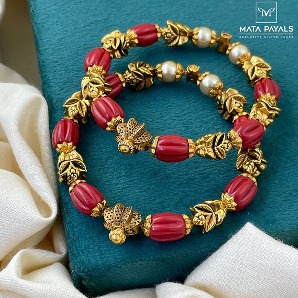 Glamorous Coral Bangle