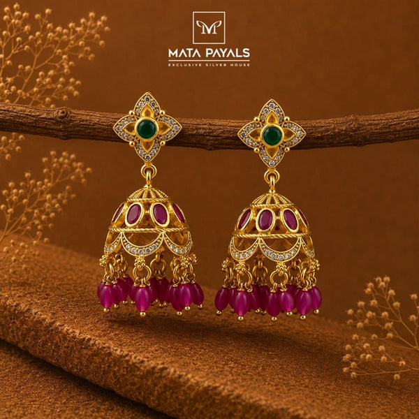 Different Gold Plated Jumka