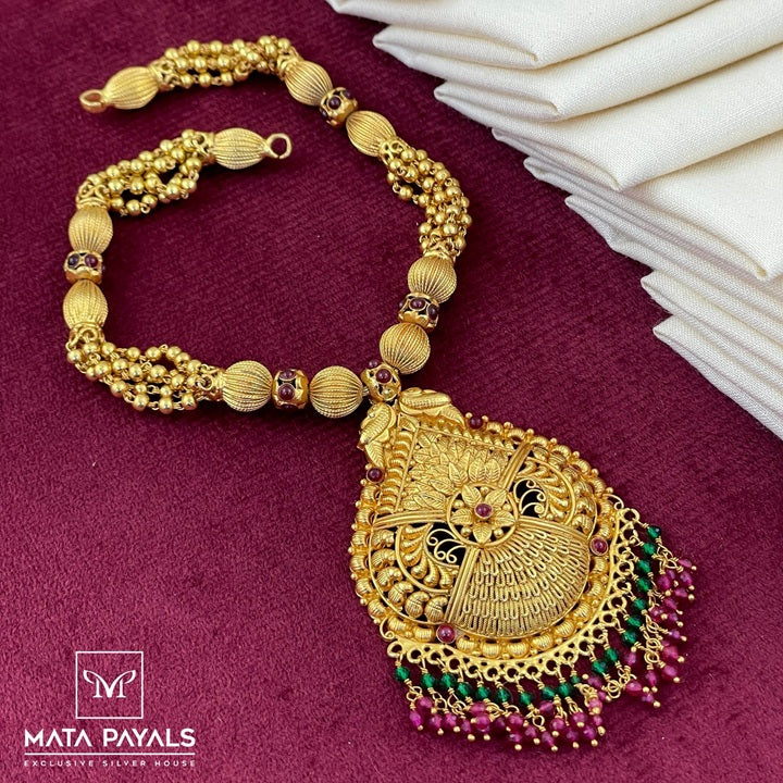 Ethnical Gold Plated Necklace