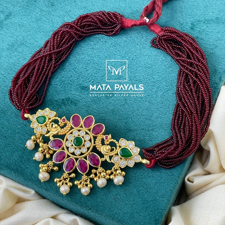 Elegant Peacock Choker