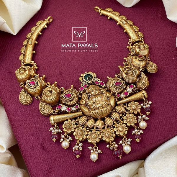 Ethnical Mayura Lakshmi Necklace