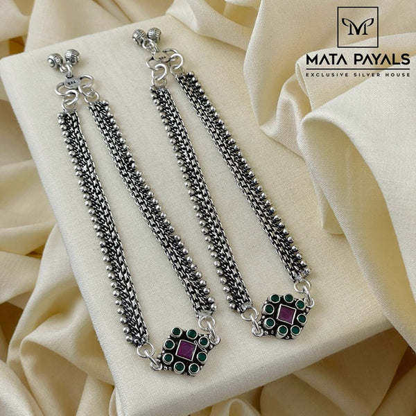 Fancy Oxidised Anklet