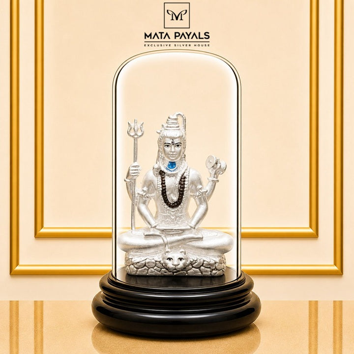 Silver Shiva Idol