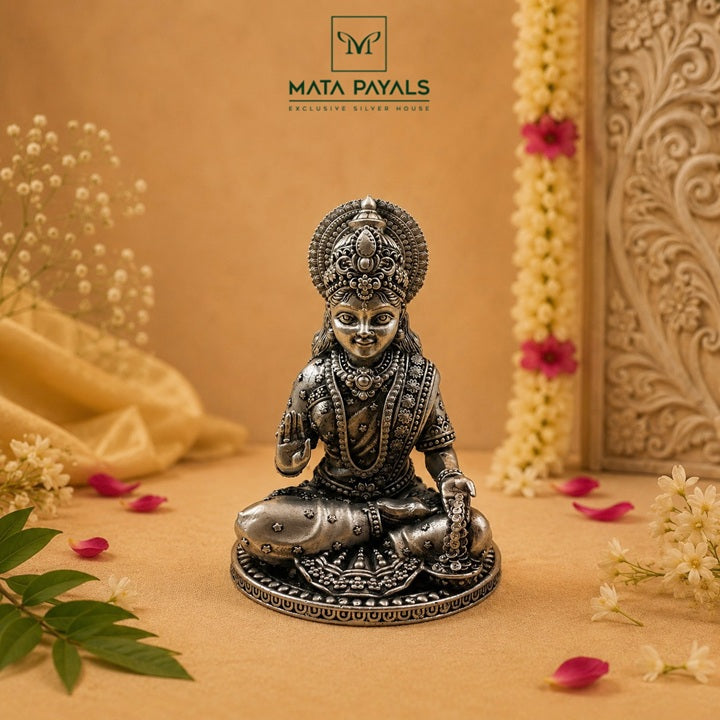 Oxidised Lakshmi Idol