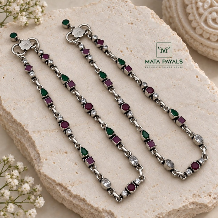 Wonderful Oxidised Anklet