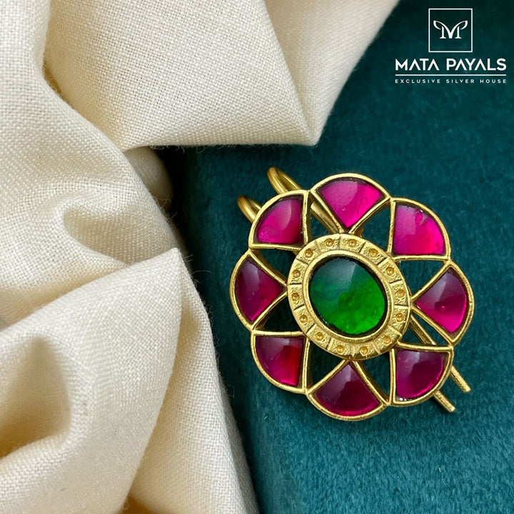 Impressive Kundan Jade Bille