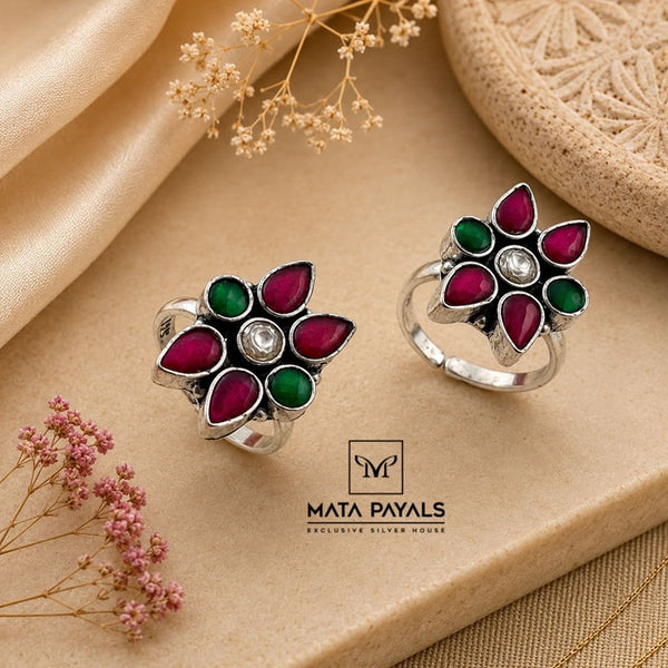Elegant Kundan Toe Ring