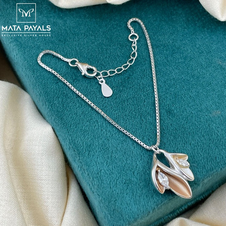 Rhodium Enamel Bracelet
