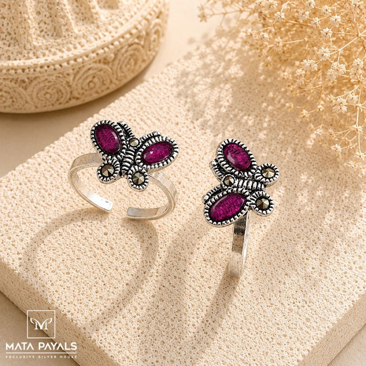 Elegant Marcasite Toe Ring