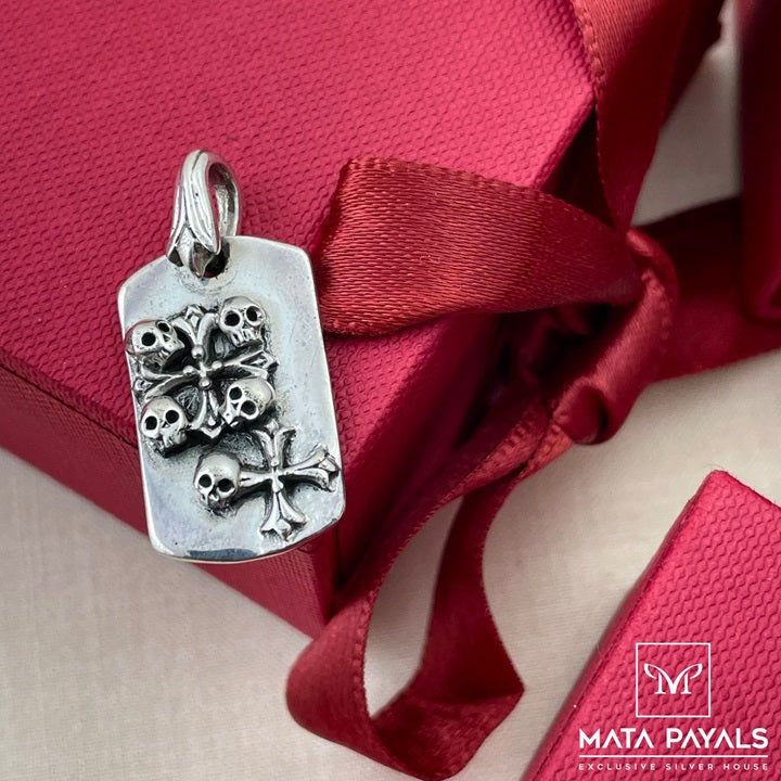 Oxidised Skeleton Pendant