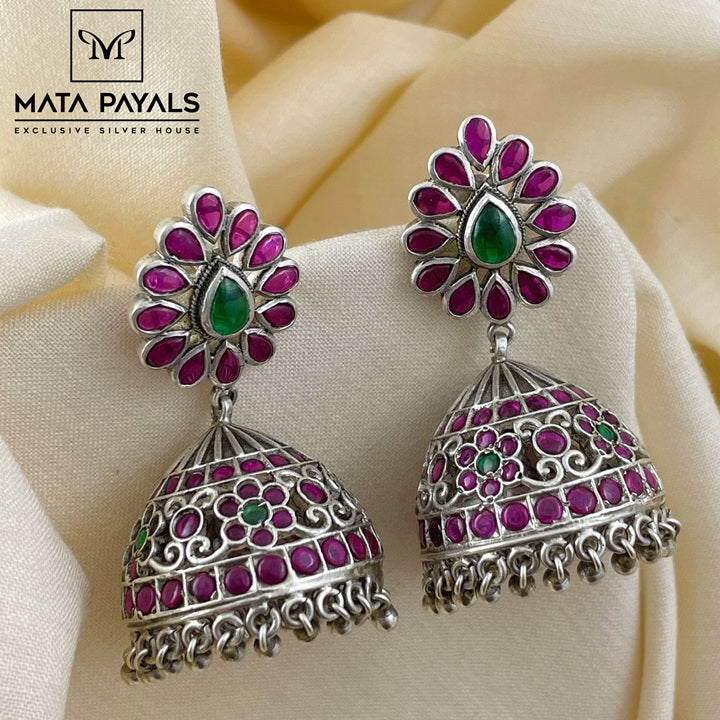 Bride Oxidised Jumka